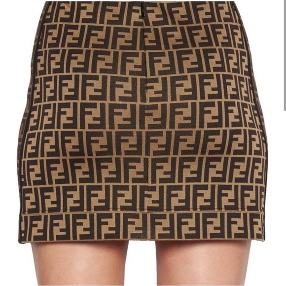 FENDI Monogram Mini Skirt - Picture 3 of 8